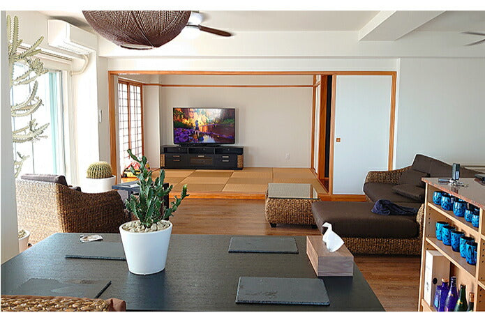 ウォーターヒヤシンス家具 PERFORMAX 正規代理店 正規品 ウォーターヒヤシンス TV ワイド ローボード TVラック テレビ台 W180cm アジアン TV台 リゾート ホテル バリ アジアン家具 【在庫販売品・即納可能】