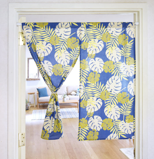 ハーフ パレカイコ のれん 布 暖簾 90cm(3カラー) 【ハワイアン/アジアン雑貨/エスニック雑貨】