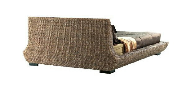 ベッド クイーン 高品質 ウォーターヒヤシンス ベット ローベッド アジアン BED リゾート ホテル バリ 上質 アジアン家具 ラグジュアリー ナチュラル モダン 新生活 HBD-07 PERFORMAX (受注生産品・開梱/組立配送サービス付き)