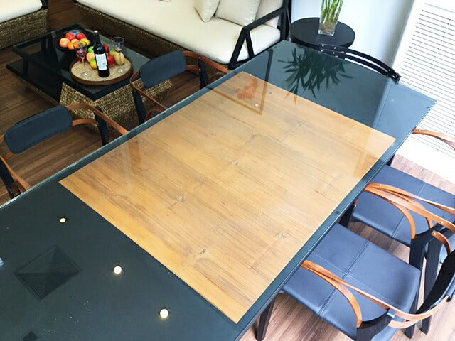 バンブーファニチャー PERFORMAX 正規代理店 正規品 バンブー 大型 ダイニングテーブル 6人~8人用 食卓 センターテーブル 長方形 アジアン リゾート ホテル バリ アジアン家具 6~8人用(ガラス天板・受注生産品)