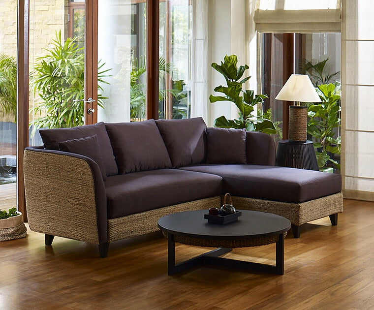 高品質 ウォーターヒヤシンス ローテーブル センターテーブル ガラス リビングテーブル ソファーテーブル 上質 アジアン 家具 ナチュラル モダン 新生活 PERFORMAX 正規品 (受注生産品)