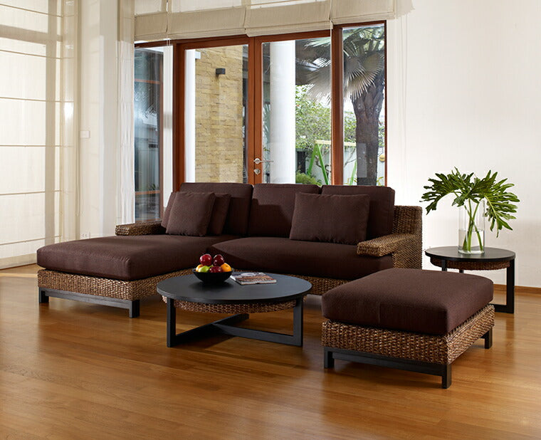 高品質 ウォーターヒヤシンス ローテーブル センターテーブル ガラス リビングテーブル ソファーテーブル 上質 アジアン 家具 ナチュラル モダン 新生活 PERFORMAX 正規品 (受注生産品)