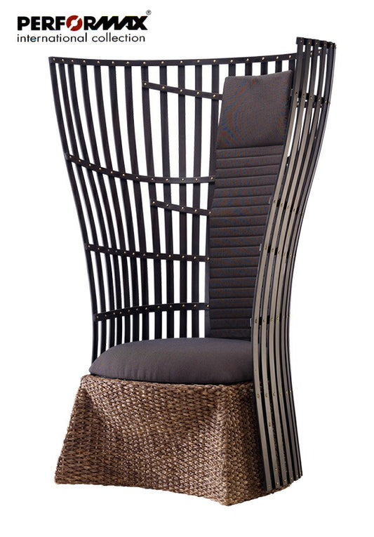 バンブーファニチャー PERFORMAX 正規代理店 バンブー ハイバックチェア 1Pソファ 1人用 ソファー 1人掛け ラウンジチェア パーソナルチェア 和モダン リビング チェア イス 椅子 アジアン リゾート ホテル バリ アジアン家具(受注生産品)