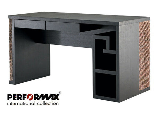 ウォーターヒヤシンス家具 PERFORMAX 正規代理店 正規品 ウォーターヒヤシンス ワークデスク 文机 書斎 机 デスク アジアン リゾート ホテル バリ アジアン家具 引き出し 収納付き(受注生産品)