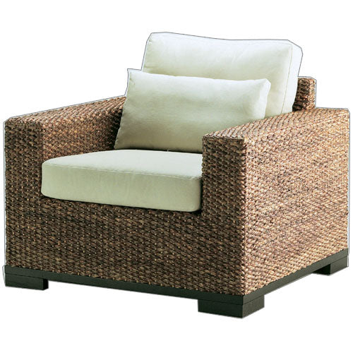 高品質 ウォーターヒヤシンス ソファ 1P 1人掛け ソファー 一人掛け パーソナル チェア アジアンソファ イス 椅子 リゾート バリ ホテル仕様 上質 アジアン 家具 ナチュラル モダン ハワイアン 布地 PERFORMAX (受注生産品)