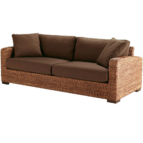 高品質 ウォーターヒヤシンス ソファ 3P 3人掛け ワイド ソファー 三人掛け アジアンソファ リビングソファー バリ リゾート ホテル仕様 上質 アジアン 家具 ナチュラル モダン ハワイアン 布地 PERFORMAX 正規品 (受注生産品)