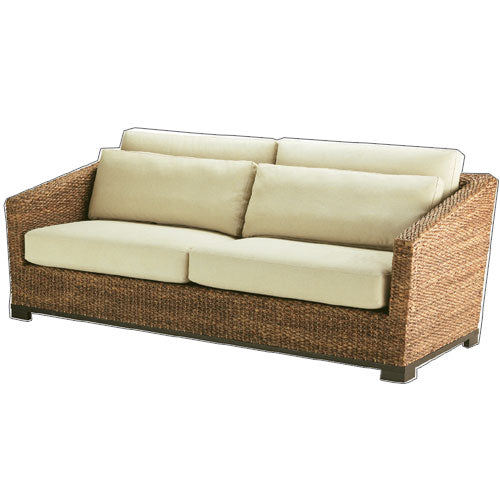 高品質 ウォーターヒヤシンス ソファ 3P 3人掛け ワイド ソファー 三人掛け アジアンソファ リビングソファー バリ リゾート ホテル仕様 上質 アジアン 家具 ナチュラル モダン ハワイアン 布地 PERFORMAX 正規品 (受注生産品)