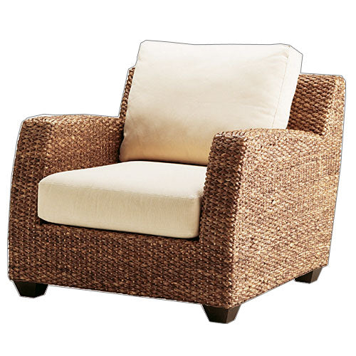 高品質 ウォーターヒヤシンス ソファ 1P 1人掛け ソファー 一人掛け パーソナル チェア アジアンソファ イス 椅子 リゾート バリ ホテル仕様 上質 アジアン 家具 ナチュラル モダン ハワイアン 布地 PERFORMAX (受注生産品)