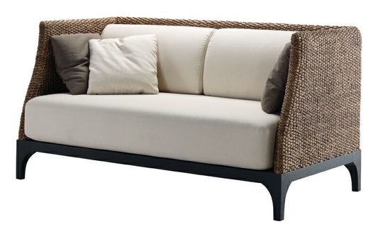 高品質 ウォーターヒヤシンス ソファ 2P 2人掛け ワイド ソファー 二人掛け アジアンソファー ラブソファ リビング チェア バリ リゾート ホテル仕様 上質 アジアン 家具 ナチュラル モダン ハワイアン 布地 北欧 PERFORMAX (受注生産品)