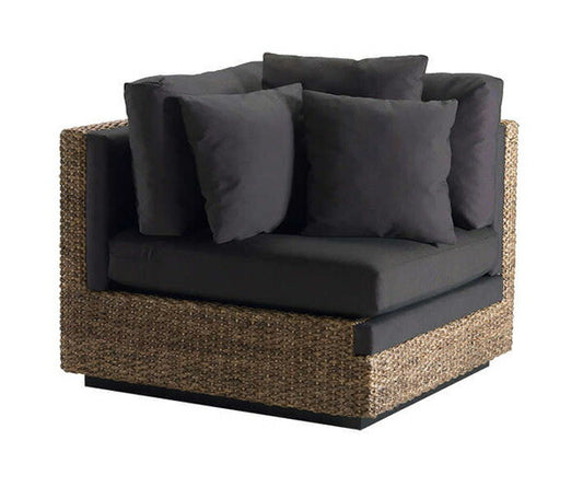 【ウォーターヒヤシンスソファ/PERFORMAX正規品】<br>ウォーターヒヤシンス 1P ソファ /1人掛け/一人掛け/一人用/1 人 掛けソファー/コーナーソファ仕様/モダンアジアン家具(受注生産品)