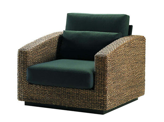 高品質 ウォーターヒヤシンス ソファ 1P 1人掛け ソファー 一人掛け パーソナル チェア アジアンソファ イス 椅子 リゾート バリ ホテル仕様 上質 アジアン 家具 ナチュラル モダン ハワイアン 布地 PERFORMAX (受注生産品)