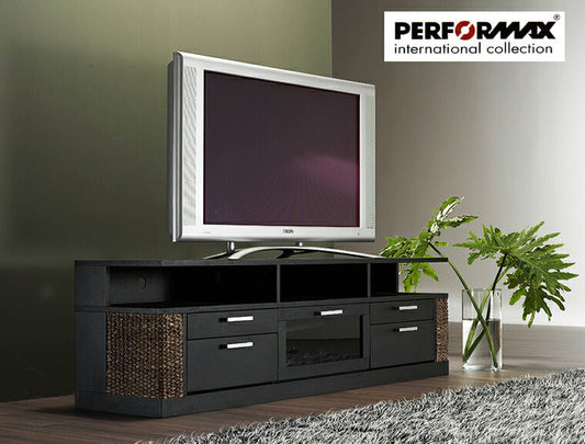 ウォーターヒヤシンス家具 PERFORMAX 正規代理店 正規品 ウォーターヒヤシンス TV ワイド ローボード TVラック テレビ台 W180cm アジアン TV台 リゾート ホテル バリ アジアン家具 【在庫販売品・即納可能】