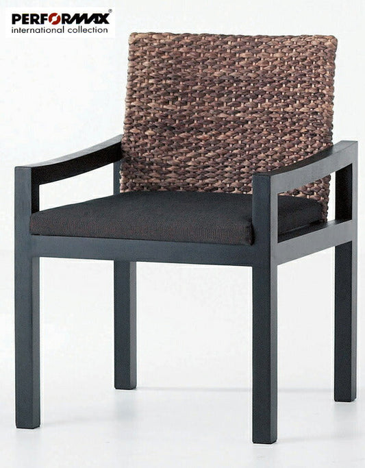 ウォーターヒヤシンス家具 PERFORMAX 正規代理店 正規品 ウォーターヒヤシンス ダイニングチェア 食卓 椅子 イス 肘掛け付き パーソナルチェア アジアン リゾート チェア バリ アジアン家具(受注生産品)