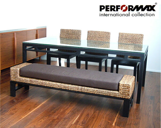 ウォーターヒヤシンス家具 PERFORMAX 正規代理店 正規品 ウォーターヒヤシンス ベンチソファ L W170 ダイニングベンチ ソファー 長椅子 アジアンソファ リゾート ホテル バリ アジアン家具<br>(受注生産品)