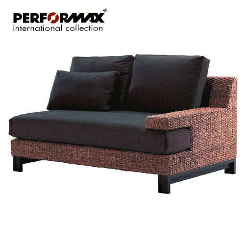 ウォーターヒヤシンスソファ PERFORMAX 正規代理店 ウォーターヒヤシンス 2Pソファー 2人掛け 二人掛け 二人用 片肘掛け コーナーソファ アジアン ソファ リビング チェア イス 椅子 リゾート バリ アジアン家具(在庫販売品・即納可能)