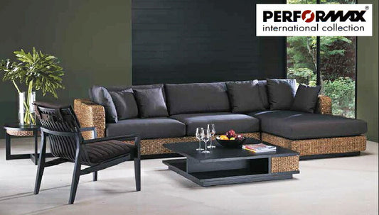ウォーターヒヤシンスソファ PERFORMAX 正規代理店 正規品 ウォーターヒヤシンス コーナーソファーSET 3P 片肘ソファ & デイベッド カウチ L字 L型ソファ アジアン ソファ チェア イス 椅子 リゾート ホテル バリ アジアン家具(受注生産品)
