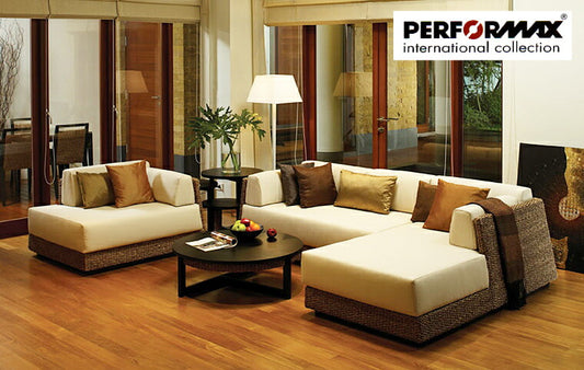 ウォーターヒヤシンスソファ PERFORMAX 正規代理店 正規品 ウォーターヒヤシンス コーナーソファー 2P 片肘ソファ & デイベッド カウチソファ L字 L型 アジアン ソファ チェア 椅子 リゾート ホテル サロン バリ アジアン家具(受注生産品)