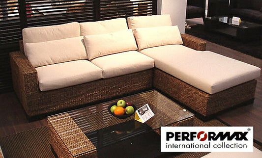 ウォーターヒヤシンスソファ PERFORMAX 正規代理店 正規品 ウォーターヒヤシンス L字 L型 コーナーソファ 2.5P片肘ソファー & デイベッド カウチソファ リビング チェア イス 椅子 アジアン リゾート ホテル バリ アジアン家具(受注生産品)