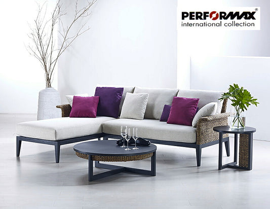 ウォーターヒヤシンスソファ PERFORMAX 正規代理店 正規品 ウォーターヒヤシンス L字 L型 コーナーソファ 2P 片肘ソファ & デイベッド カウチソファ アジアンソファ ソファー チェア イス 椅子 リゾート ホテル アジアン家具(受注生産品)