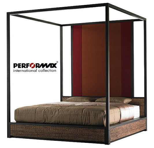 ベッド 天蓋付き 天蓋ベッド てんがい 高品質 ウォーターヒヤシンス ローベッド キングサイズ ベット アジアン BED リゾート ホテル バリ 上質 アジアン家具 ラグジュアリー ナチュラル モダン PERFORMAX (受注生産品・開梱/組立配送付き)