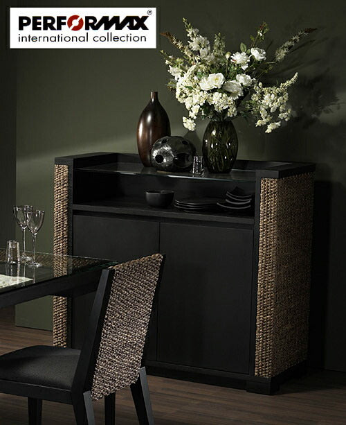 ウォーターヒヤシンス家具 PERFORMAX 正規代理店 正規品 ウォーターヒヤシンス キャビネット キッチン収納 食器収納 ダイニングボード アジアン リゾート ホテル バリ アジアン家具(受注生産品)