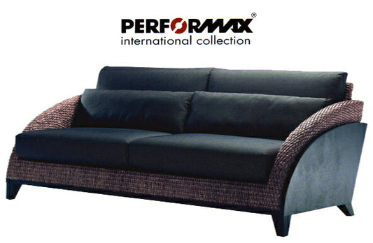 高品質 ウォーターヒヤシンス ソファ 3P 3人掛け ワイド ソファー 三人掛け アジアンソファ リビングソファー バリ リゾート ホテル仕様 上質 アジアン 家具 ナチュラル モダン ハワイアン 布地 PERFORMAX 正規品 (受注生産品)