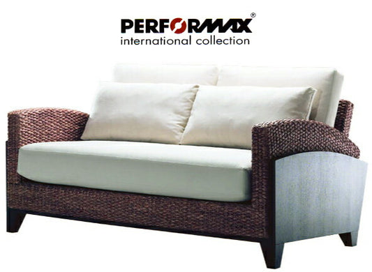 高品質 ウォーターヒヤシンス ソファ 2P 2人掛け ワイド ソファー 二人掛け アジアンソファー ラブソファ リビング チェア バリ リゾート ホテル仕様 上質 アジアン 家具 ナチュラル モダン ハワイアン 布地 北欧 PERFORMAX (受注生産品)