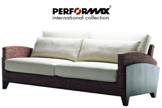 高品質 ウォーターヒヤシンス ソファ 3P 3人掛け ワイド ソファー 三人掛け アジアンソファ リビングソファー バリ リゾート ホテル仕様 上質 アジアン 家具 ナチュラル モダン ハワイアン 布地 PERFORMAX 正規品 (受注生産品)