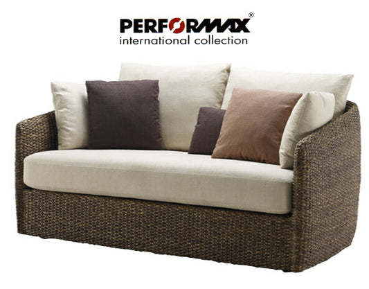 高品質 ウォーターヒヤシンス ソファ 2P 2人掛け ワイド ソファー 二人掛け アジアンソファー ラブソファ リビング チェア バリ リゾート ホテル仕様 上質 アジアン 家具 ナチュラル モダン ハワイアン 布地 北欧 PERFORMAX (受注生産品)