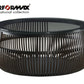 バンブーファニチャー PERFORMAX 正規代理店 正規品 バンブー ソファテーブル ローテーブル コーヒーテーブル ラウンド センターテーブル 円形 天板強化ガラス アジアン リゾート ホテル バリ アジアン家具（受注生産品）