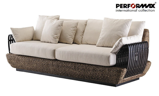 ウォーターヒヤシンスソファ PERFORMAX 正規代理店 ウォーターヒヤシンス & バンブー 肘掛け 3Pソファ 3人掛け 三人掛け 三人用 アジアン ソファ ソファー リビング チェア イス 椅子 和モダン リゾート ホテル アジアン家具(受注生産品)