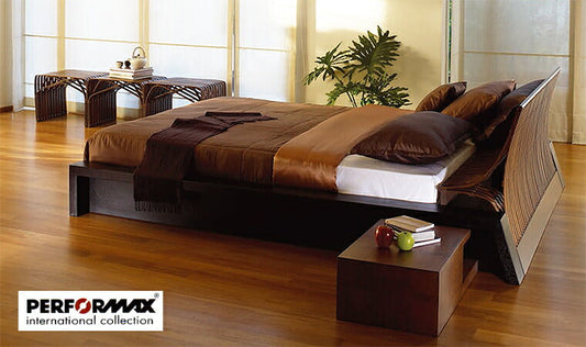 バンブーベッド PERFORMAX 正規代理店 正規品 バンブー ベッド ローベッド ダブル アジアン リゾート ホテル バリ アジアン家具「PERFORMAX社オリジナルデザイン」 (受注生産品・開梱/組立配送サービス付き)