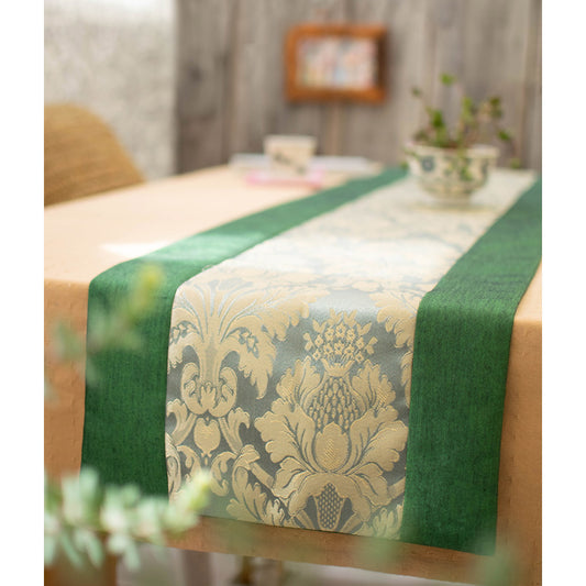 フラワー アラベスク テーブル ランナー テーブルクロス ファブリック テーブルウェア 食卓 ディスプレイ お洒落(2カラー)